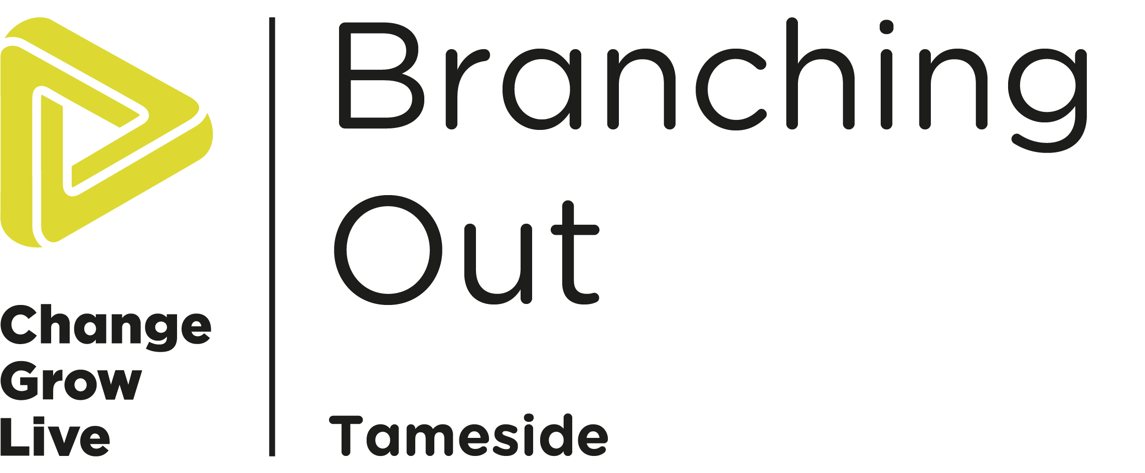 The Branching Out Logo in black