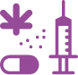 drugs purple icon