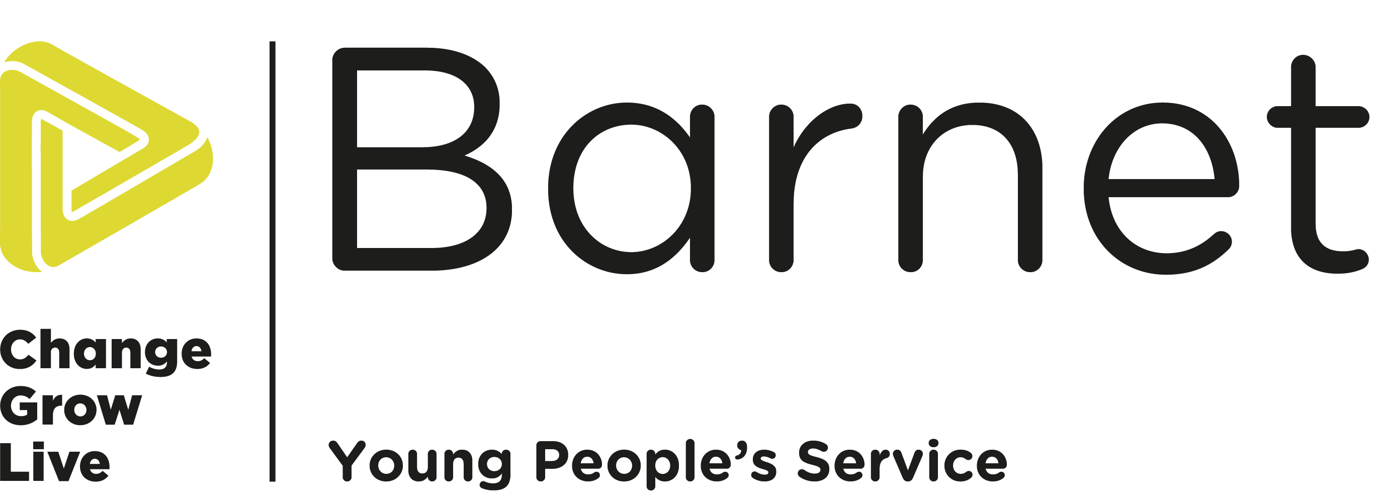 The Barnet young people's service logo in colour
