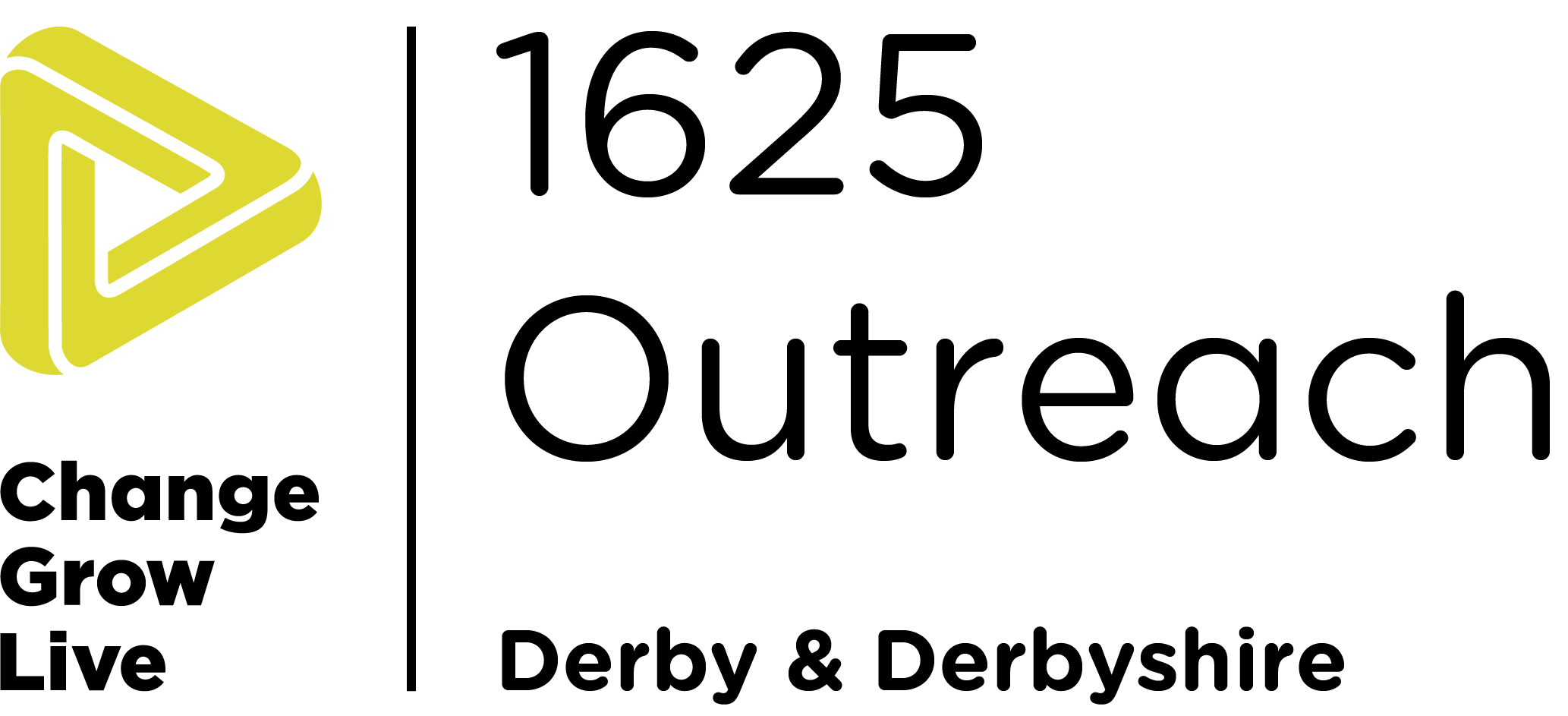 1625 Outreach Derby & Derbyshire logo in colour