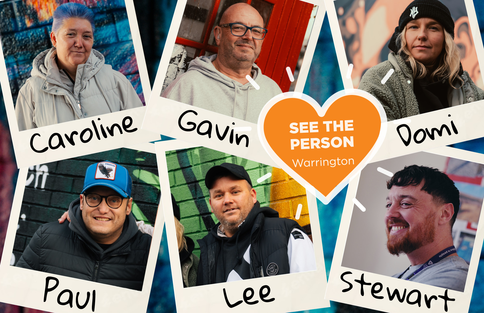A image showing all the people featured in this campaign