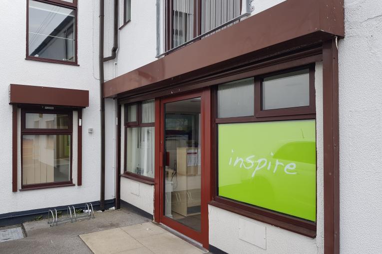 The front door of the Inspire Chorley service