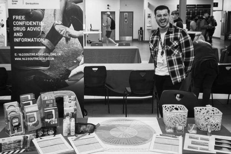 A photo of the 1625 stall at a uni