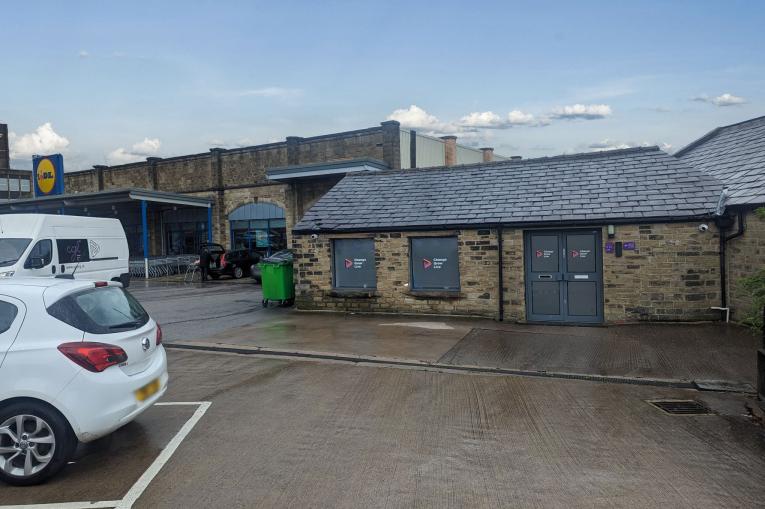 A building located in a carpark.