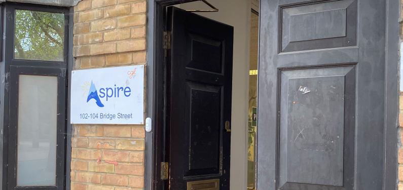 The front door at Bridge Street at our Peterborough service